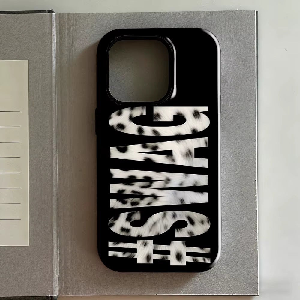 Korean Ins Swag Phone Case for Iphone 17 16E 16 15 14 13 12 11 X XS XR XSMAX 7 8 Air Pro Max plus Luxury Double-Layer Back Cover