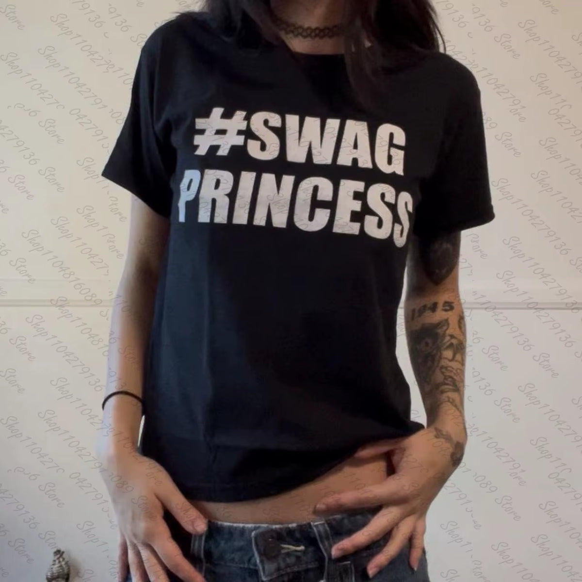 Cute Girls Tees Tops Aesthetic Graphic Tees Tops Y2K Style Women Clothing Streetwear Harajuku Printing Sexy T-Shirts Summer 90S