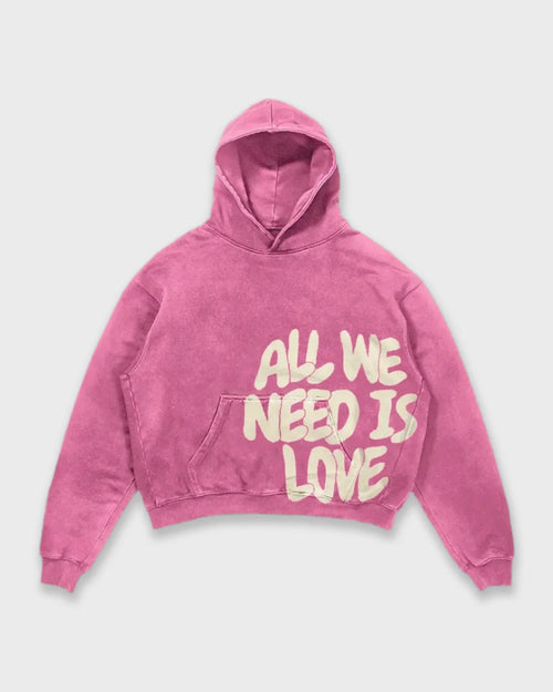 BLUZA Z KAPTUREM "ALL WE NEED"